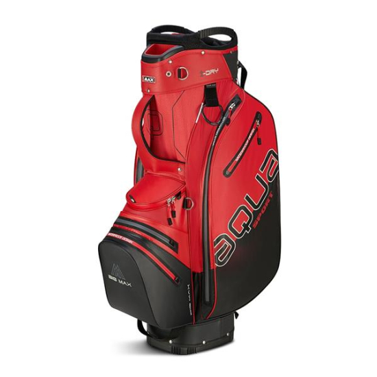 Big Max Aqua Sport 4 Cartbag - Red/Black i gruppen Golfbagar / Vagnbagar hos Tee Two Green AB (MX-B23.11.05.01)