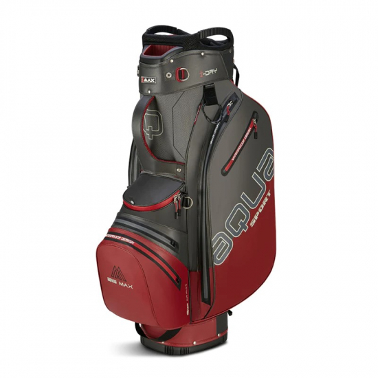 Big Max Aqua Sport 4 Cartbag - Charcoal / Merlot i gruppen Golfbagar / Vagnbagar hos Tee Two Green AB (MX-B23.11.30.14)