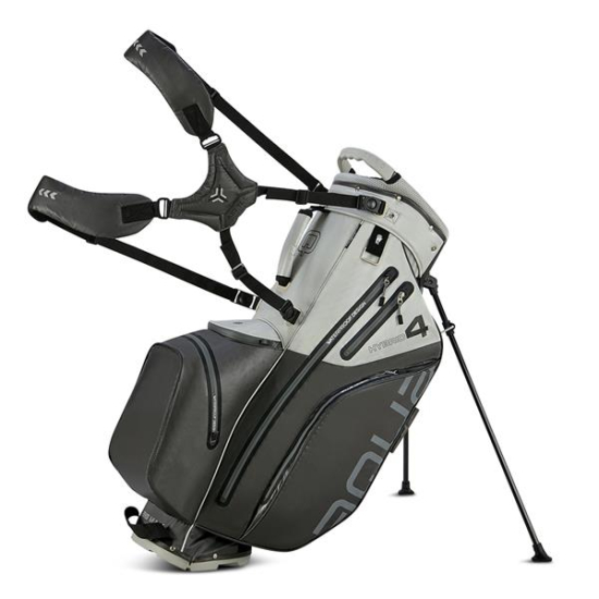 Big Max Aqua Hybrid 4 Standbag - Grey/Silver i gruppen Golfbagar / B�rbagar hos Tee Two Green AB (MX-B24.20.11.25)