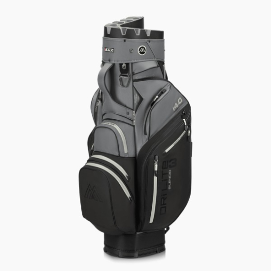 Big Max Dri Lite Silencio 3 Cartbag - Black/Grey i gruppen Golfbagar / Vagnbagar hos Tee Two Green AB (MX-B26.19.01.11)