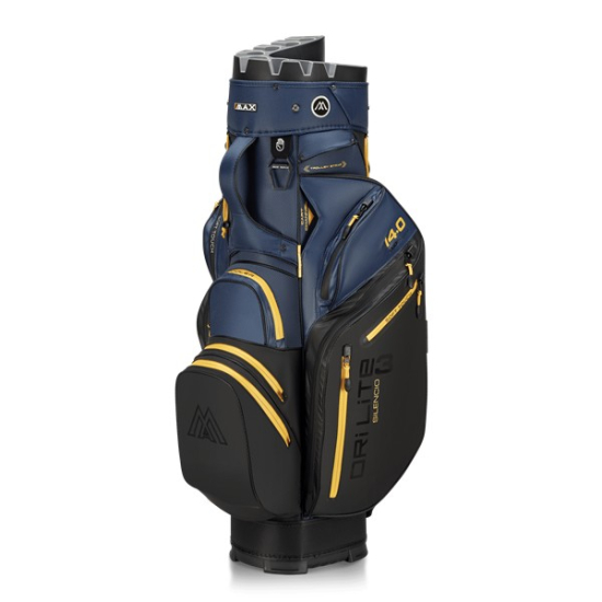 Big Max Dri Lite Silencio 3 Cartbag - Navy/Corn i gruppen Golfbagar / Vagnbagar hos Tee Two Green AB (MX-B26.19.02.24)