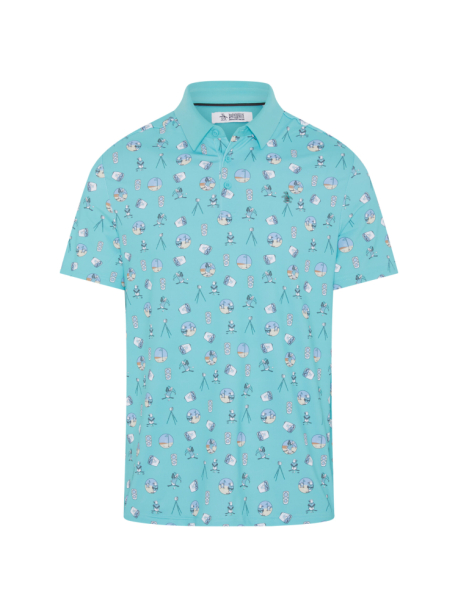 Original Penguin Pete�s Range Finder Polo - Blue Radience i gruppen Golfkl�der / Golfkl�der Herr / Pik�tr�jor hos Tee Two Green AB (OGKSG031-471)