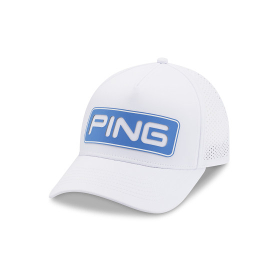 Ping Tour Vented Delta Cap - White/Fresh Water i gruppen Golfkl�der / Kepsar hos Tee Two Green AB (P03642-108)