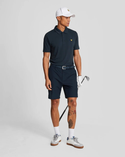 Lyle & Scott Mens Lightweight Golf Technical Shorts - Dark Navy i gruppen Golfklder / Golfklder Herr / Shorts hos Tee Two Green AB (SH2260G-Z271)