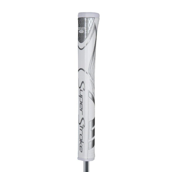 SuperStroke Zenergy Pistol 2.0 - White/Silver i gruppen Tillbeh�r  / Golfgrepp hos Tee Two Green AB (SS-081340)