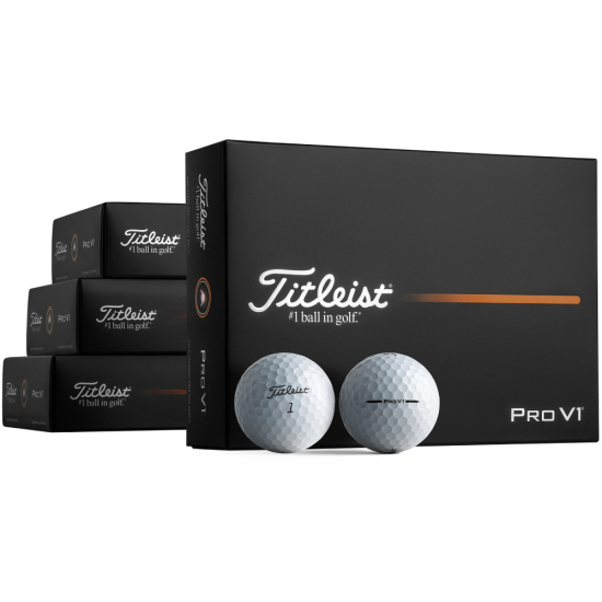 Titleist 2025 Pro V1 Loyalty Pack (4 dussin) - White (F�rhandsbest�ll - Leveransstart 1 april) i gruppen Golfbollar / Nya Golfbollar hos Tee Two Green AB (T2029S-4DLRD)