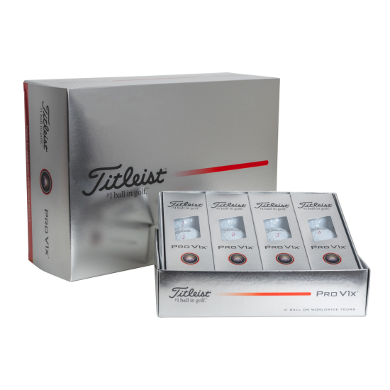 Titleist 2025 Pro V1x Loyalty Pack (4 dussin) - White i gruppen Golfbollar / Nya Golfbollar hos Tee Two Green AB (T2049S-4DLRD)