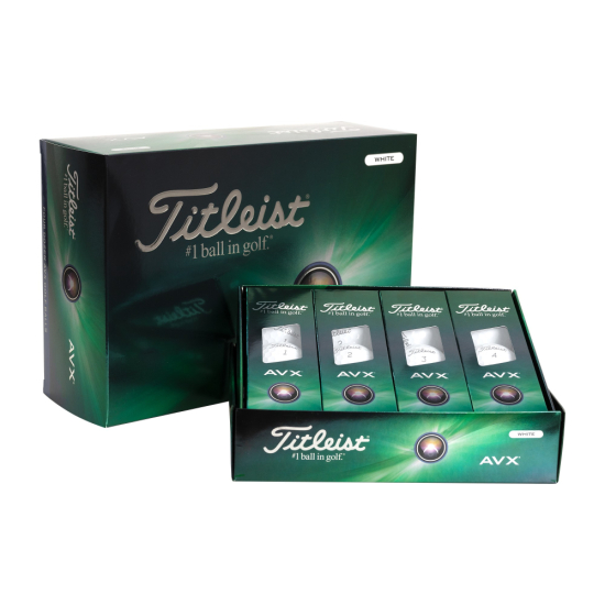 Titleist 2025 AVX Loyalty Pack (4 dussin) - White i gruppen Golfbollar / Nya Golfbollar hos Tee Two Green AB (T9014S-4DLRD2)