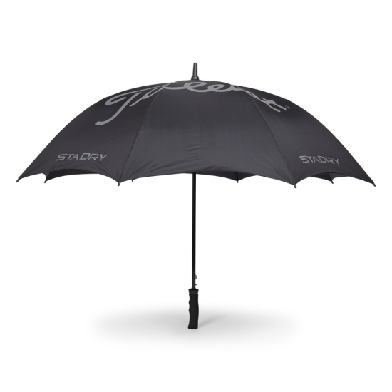 Titleist StaDry Single Canopy Umbrella - Black/Charcoal i gruppen Tillbeh�r  / Paraply hos Tee Two Green AB (TA23STSCU-02)