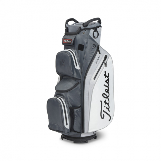 Titleist Cart 14 StaDry Bag 2023 - Charcoal/Grey/White i gruppen Golfbagar / Vagnbagar hos Tee Two Green AB (TB23CT9-221)