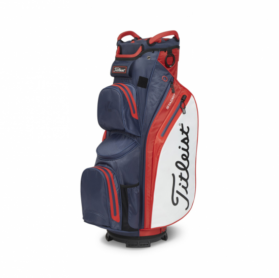 Titleist Cart 14 StaDry Bag 2023 - Navy/White/Red i gruppen Golfbagar / Vagnbagar hos Tee Two Green AB (TB23CT9-461)