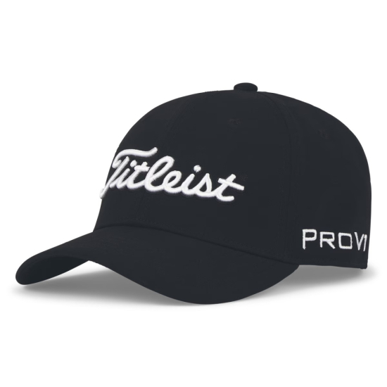 Titleist Junior Tour Performance Cap - Black/White i gruppen Golfkl�der / Kepsar hos Tee Two Green AB (TH25AJRTPN2-01)