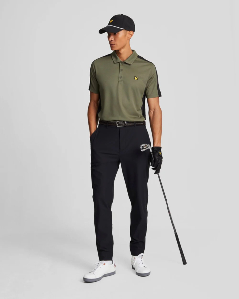Lyle & Scott Lightweight Golf Technical Trackies - Jet Black i gruppen Golfklder / Golfklder Herr / Byxor hos Tee Two Green AB (TR2260G-Z865)