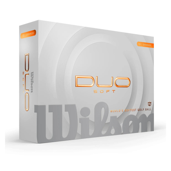Wilson Duo Soft 2025 - Orange i gruppen Golfbollar / Nya Golfbollar hos Tee Two Green AB (WG2009106)