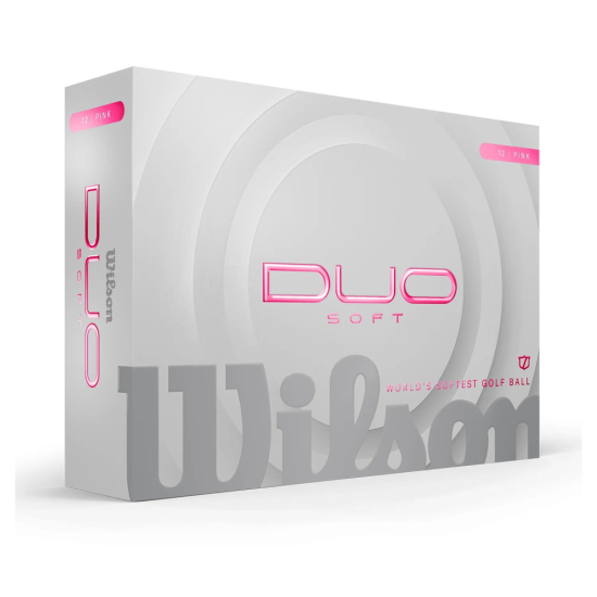 Wilson Duo Soft 2025 - Pink i gruppen Golfbollar / Nya Golfbollar hos Tee Two Green AB (WG2009108)