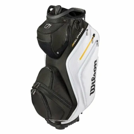 Wilson Alpine Cartbag - Black/White Orange i gruppen Golfbagar / Vagnbagar hos Tee Two Green AB (WG4006008)