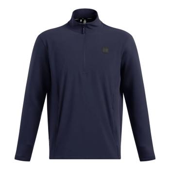 Under Armour Mens Drive Storm Hybrid 1/4-Zip Pullover- Midnight Navy