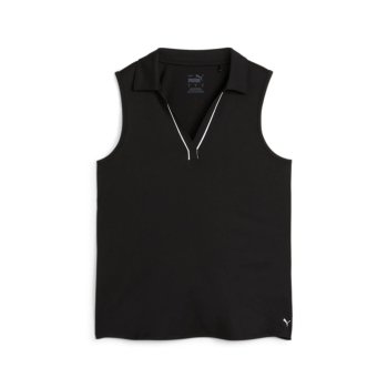 Puma Womens Cloudspun Piped SL Polo - Black