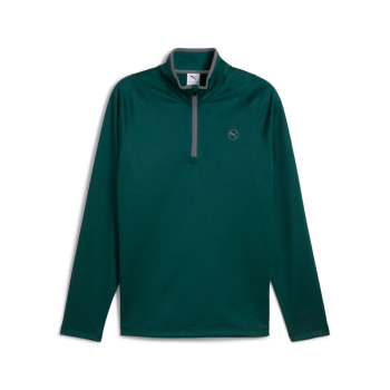 Puma Mens Waffle Fleece 1/4 Zip - Dark Myrtle