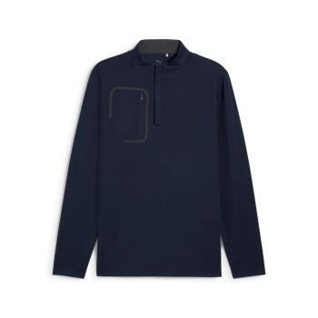 Puma Mens Cloudspun Tech 1/4 Zip - Deep Navy