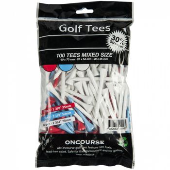 Golf Tees Mix - 100 st
