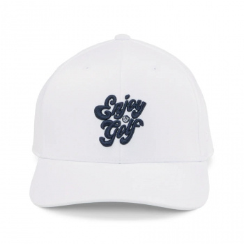 Puma Enjoy Golf Responsibly Cap - White Glow/Navy Blazer