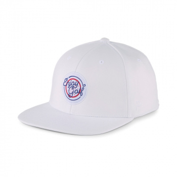 Puma Enjoy Golf 6-Panel Cap - White Glow/Navy Blazer