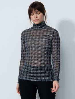 Daily Sports Barrie Long-Sleeved Roll-Neck Polo - Black