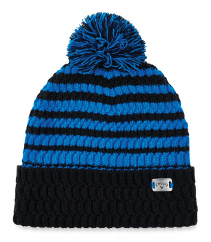 Callaway Pom Pom Beanie - Black/Royal