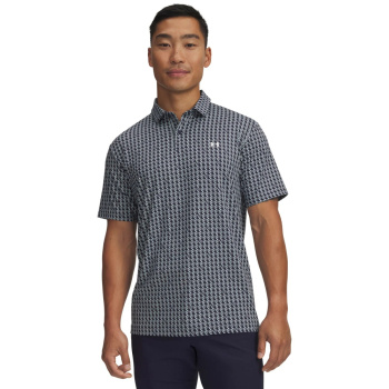 Under Armour Mens T2G Printed Polo - Midnight Navy