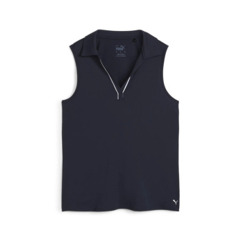 Puma Womens Cloudspun Piped SL Polo - Deep Navy