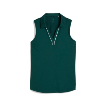 Puma Womens Cloudspun Piped SL Polo -  Dark Myrtle