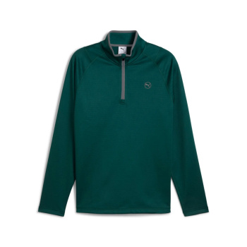 Puma Mens Waffle Fleece 1/4 Zip - Dark Myrtle