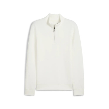 Puma Mens Cloudspun Fleece 1/4 Zip - Warm White