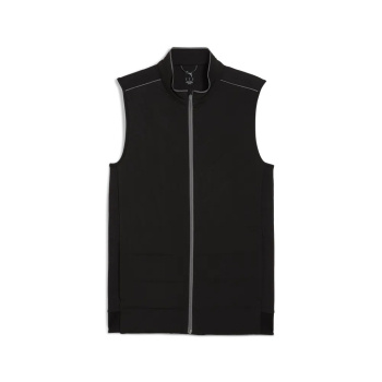 Puma Mens Cloudspun Fleece Hybrid Vest - Black