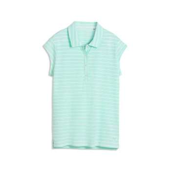 Puma Womens Pique YD Stripe Cap Sleeve - White/Mint