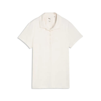 Puma Womens Floral Lace Jaquard SS Polo - Warm White