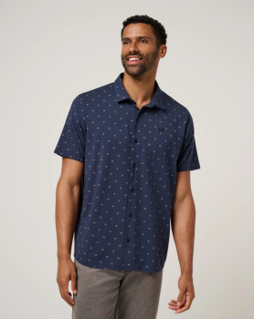 Travis Mathew Mens Comfortknit Geo - Total Eclipse