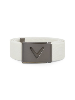 Callaway Mens V-Logo Belt - Bright White