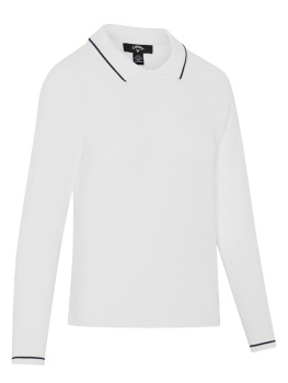 Callaway Womens Collared Pullover Sweater - Brilliant White