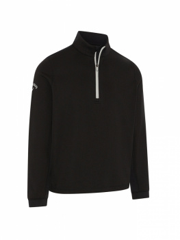 Callaway Mens Eco Hexagon Textured 1/2 Zip Fleece - Caviar