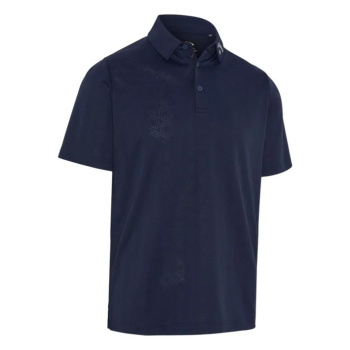 Callaway Odyssey Ventilated Jacquard Polo Shirt - Peacoat
