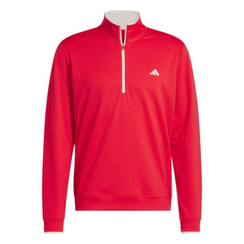 Adidas Mens Lightweight 1/4 Zip - Pure Ruby