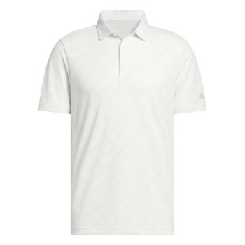 Adidas Mens Ultimate365 Jacquard Polo - White