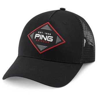 Ping Diamond Trucker Cap - Black