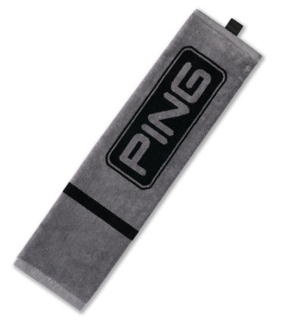 Ping Trifold Towel 2026 - Dark Grey/Black