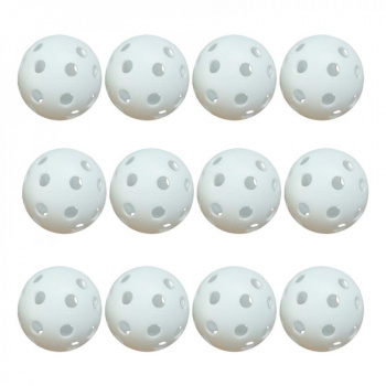 Tee2Green Airflow Practice Balls 12-pack - White