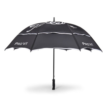 Titleist Tour Double Canopy Umbrella - Black/White