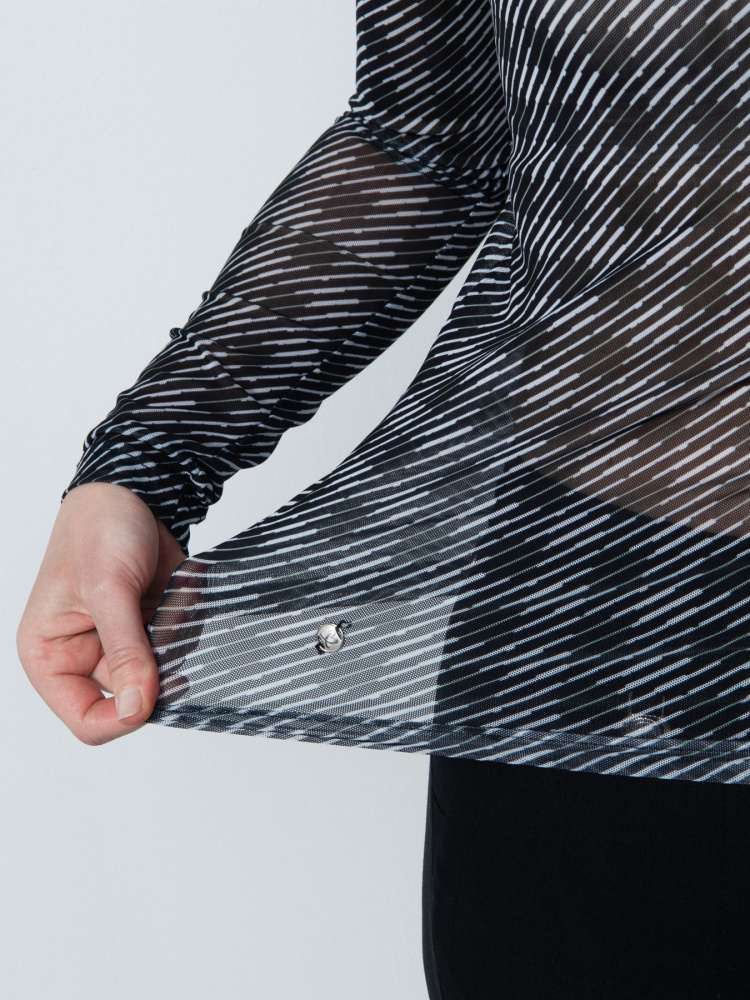 Daily Sports Barrie Long-Sleeved Roll-Neck Polo - Black