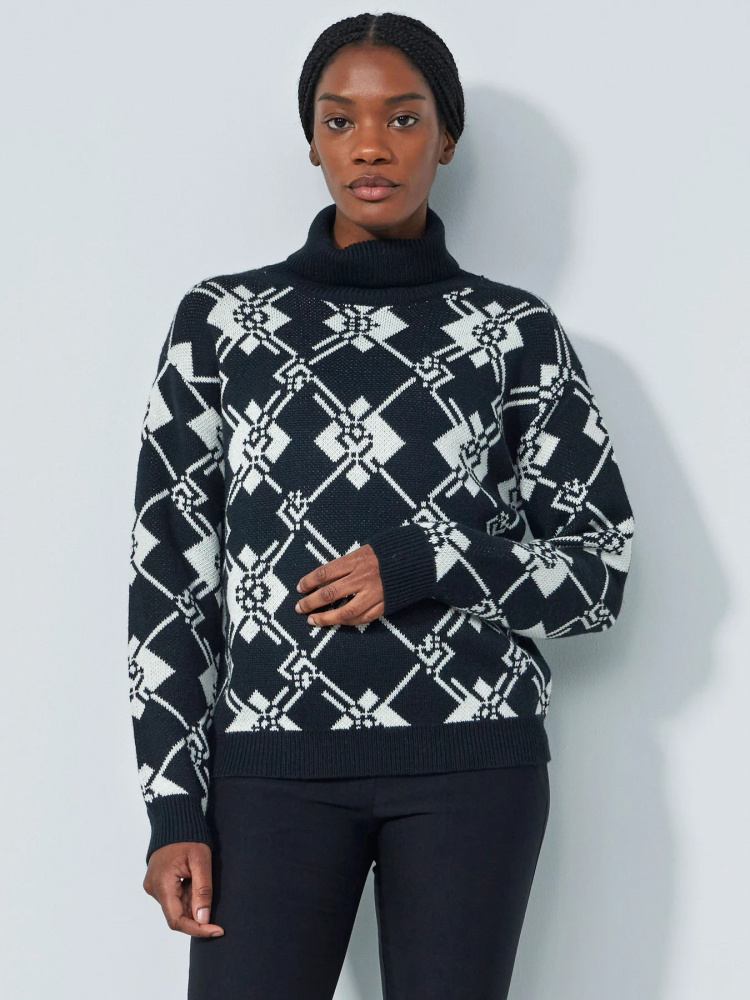 Daily Sports Acari Roll-Neck Pullover - Black